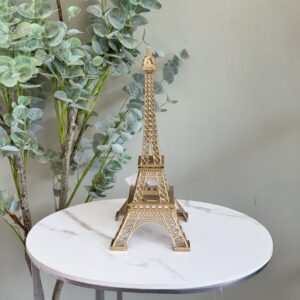 Escultura Torre Eiffel Dorada