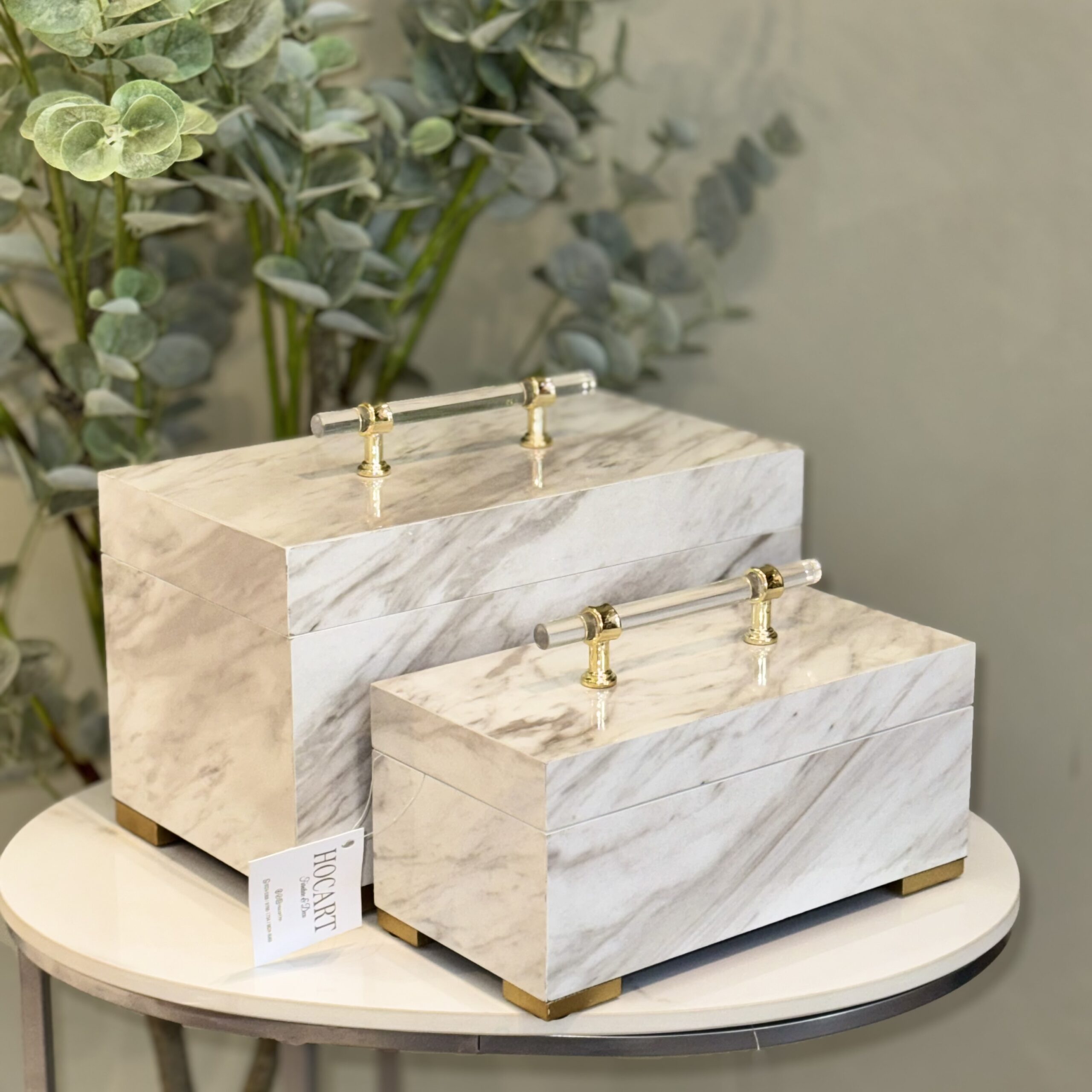 Set de cajas luxury estilo marmol