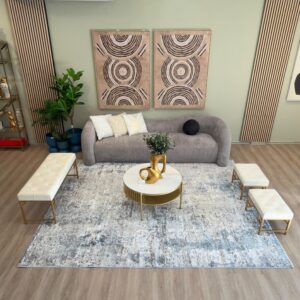 Alfombra Livabliss mood grey plata azulada 240 x 290 cm