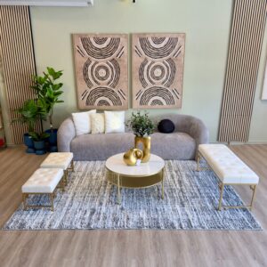 Alfombra Moderna Bombay en tonos negro y blanco 200 x 280 cm