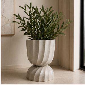 Macetero Sculpta beige