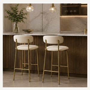 Silla de bar Alba gold
