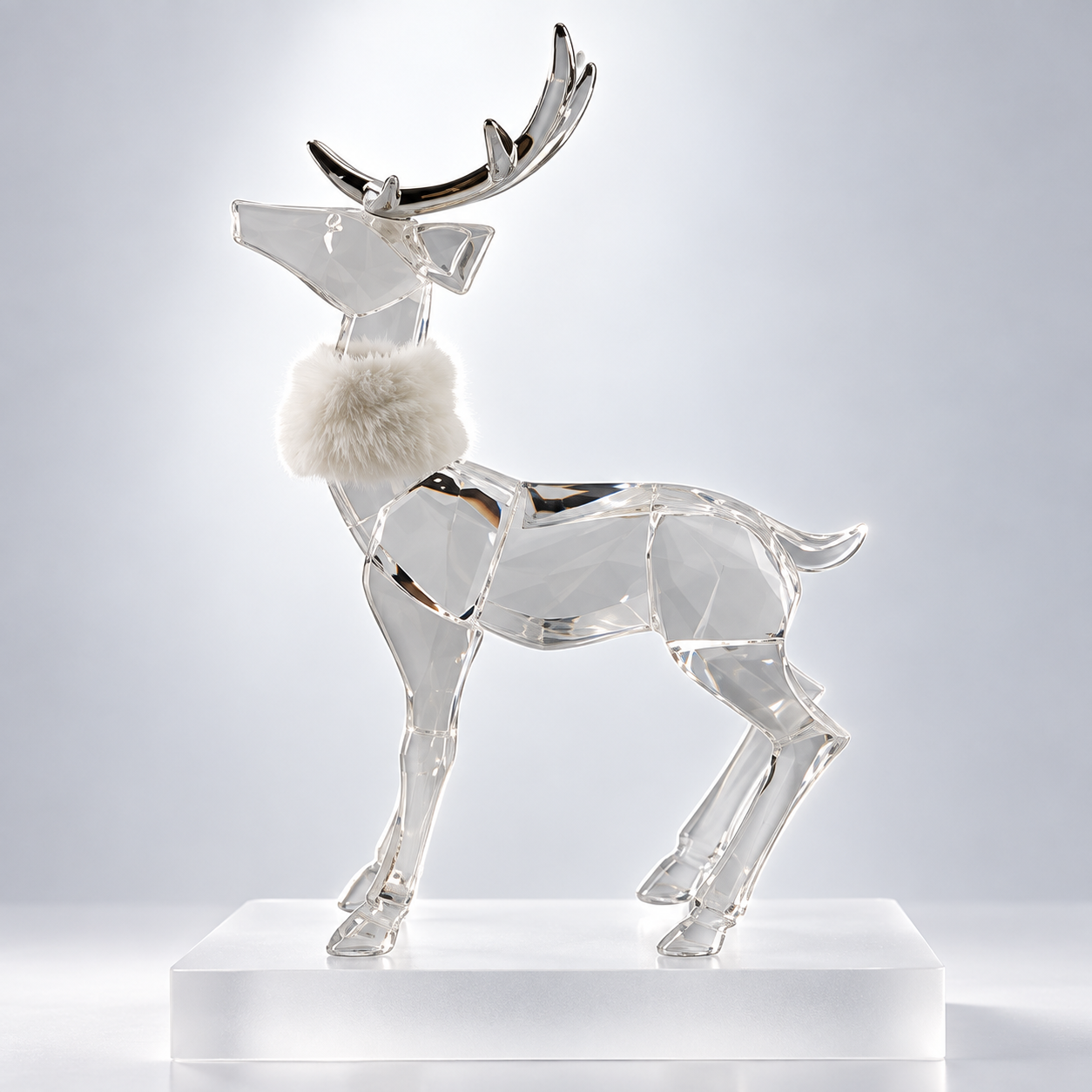 Venado navideño Cervo Vitreo, vista frontal