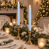 Velas LED Bougies Lumière en mesa navideña
