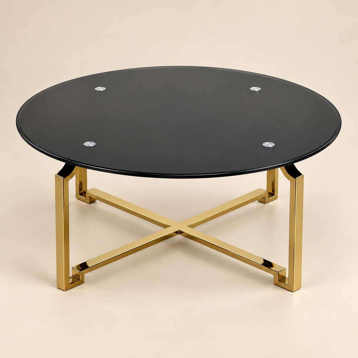 Mesa Table Onyx sobre fondo beige