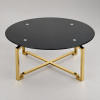 Table Onyx vista elevada sobre fondo gris