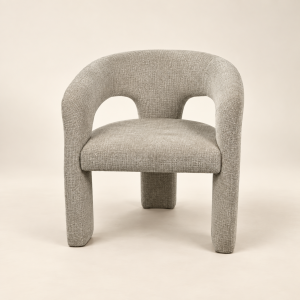 Silla escultural — Contour Crème sobre fondo beige