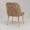 Silla — Chaise Velours Sable en vista alternativa sobre fondo gris