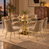 Silla — Chaise Velours Sable en una segunda ambientación