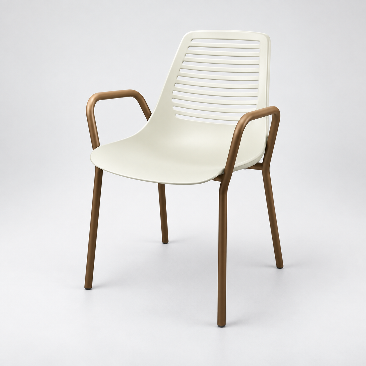Silla comedor — Écrin Nacré en vista alternativa sobre fondo gris