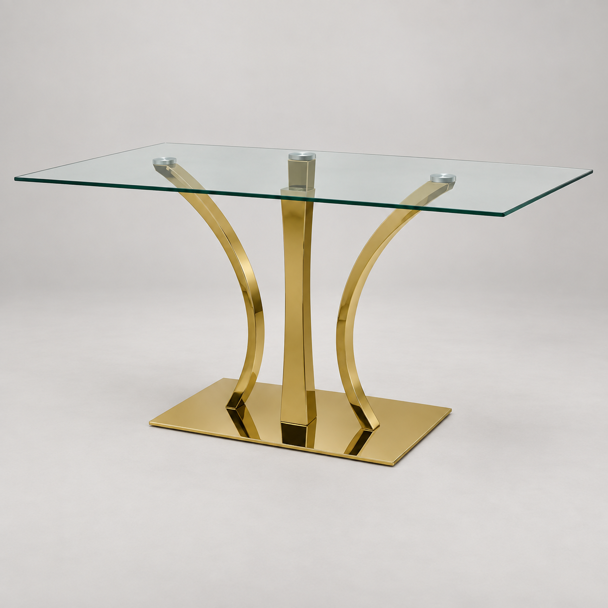 Table Diaphane vista opuesta sobre fondo gris