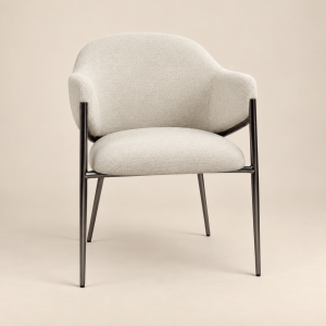 Silla comedor — Siège Lin sobre fondo beige