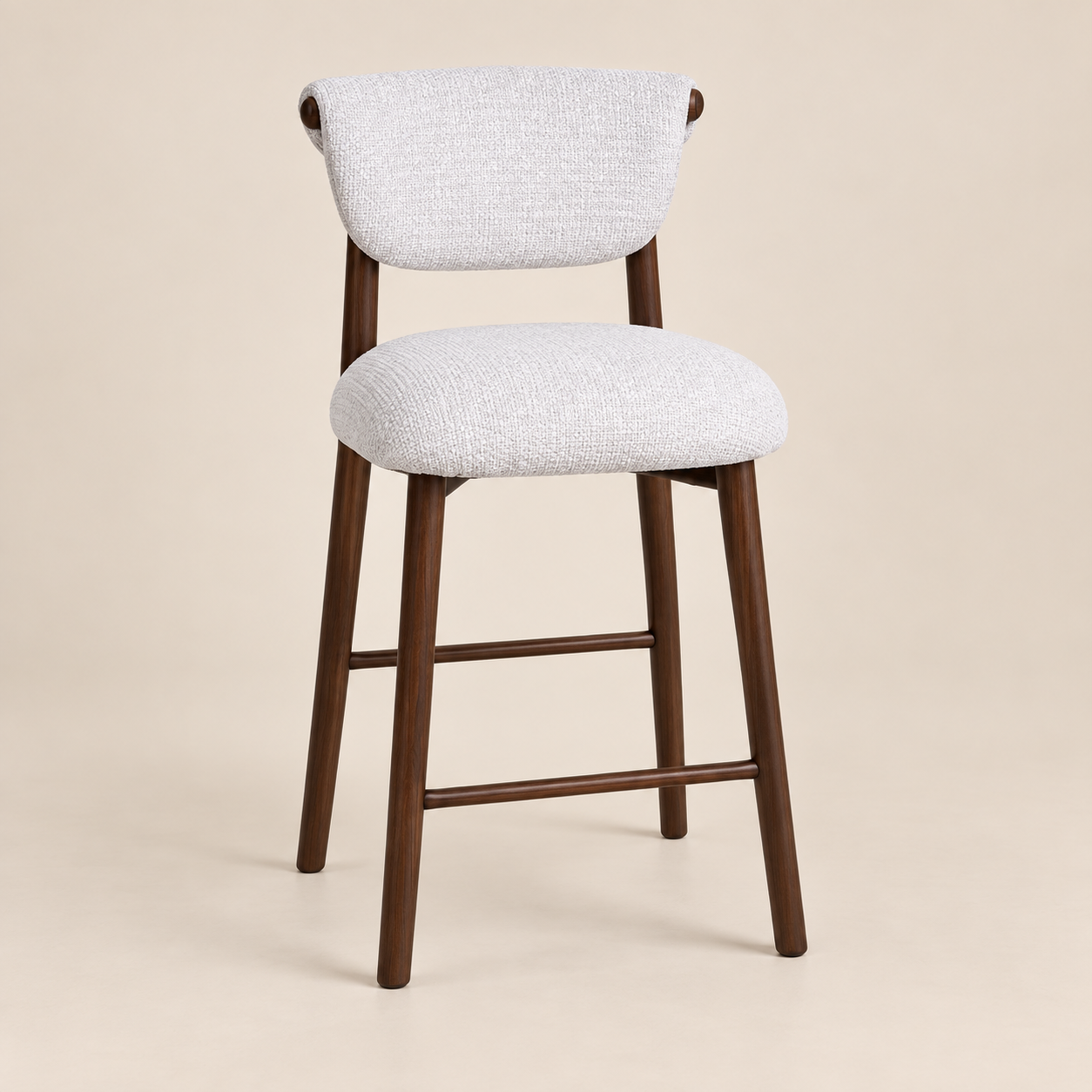 Silla bar (blanca) — Tabouret Albâtre sobre fondo beige