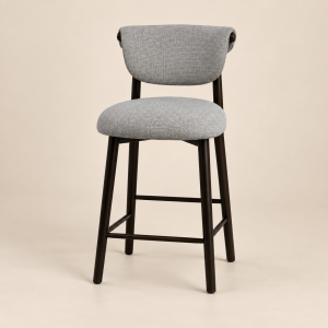 Silla bar (gris) — Tabouret Ardoise sobre fondo beige