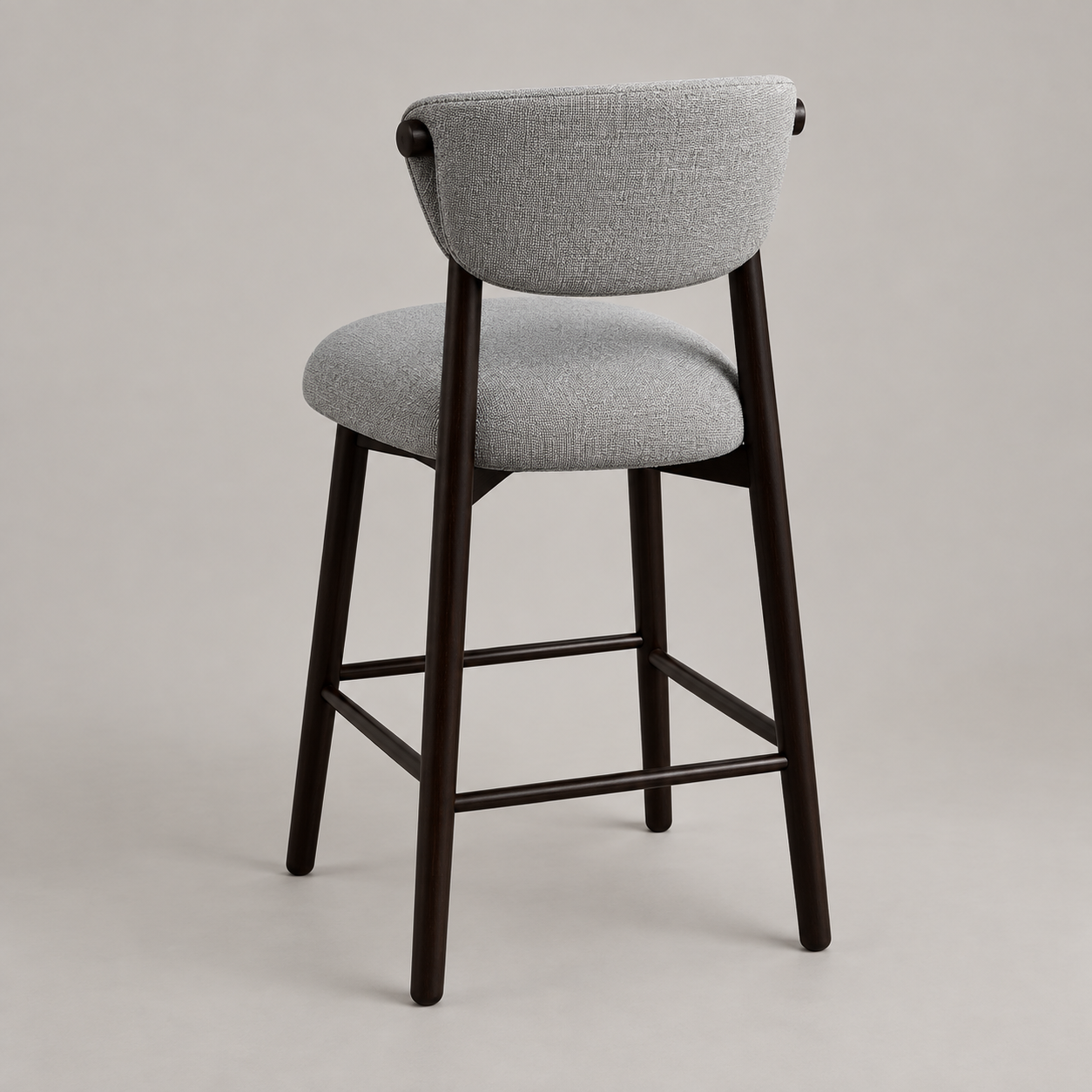 Silla bar (gris) — Tabouret Ardoise en vista alternativa sobre fondo gris