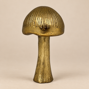 Hongo decorativo Petit Champignon sobre fondo beige