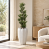 Vase Godronné con planta de la colección