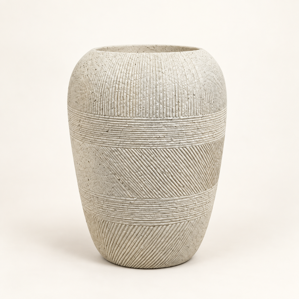 Pote Vase Silex sobre fondo beige
