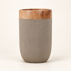 Pote Vase Argile sobre fondo beige