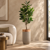 Vase Ocre ambientado en sala