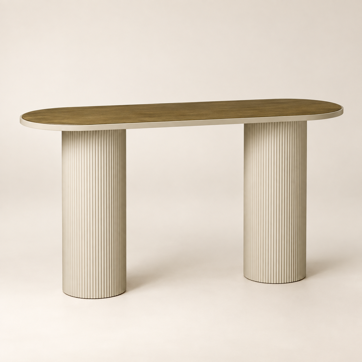 Consola — Console Cylindre sobre fondo beige