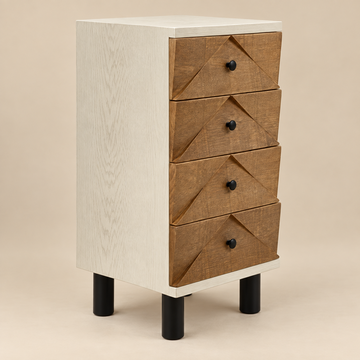 Gabinete crema — Commode Blond sobre fondo beige