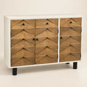 Gabinete — Buffet Écaille sobre fondo beige