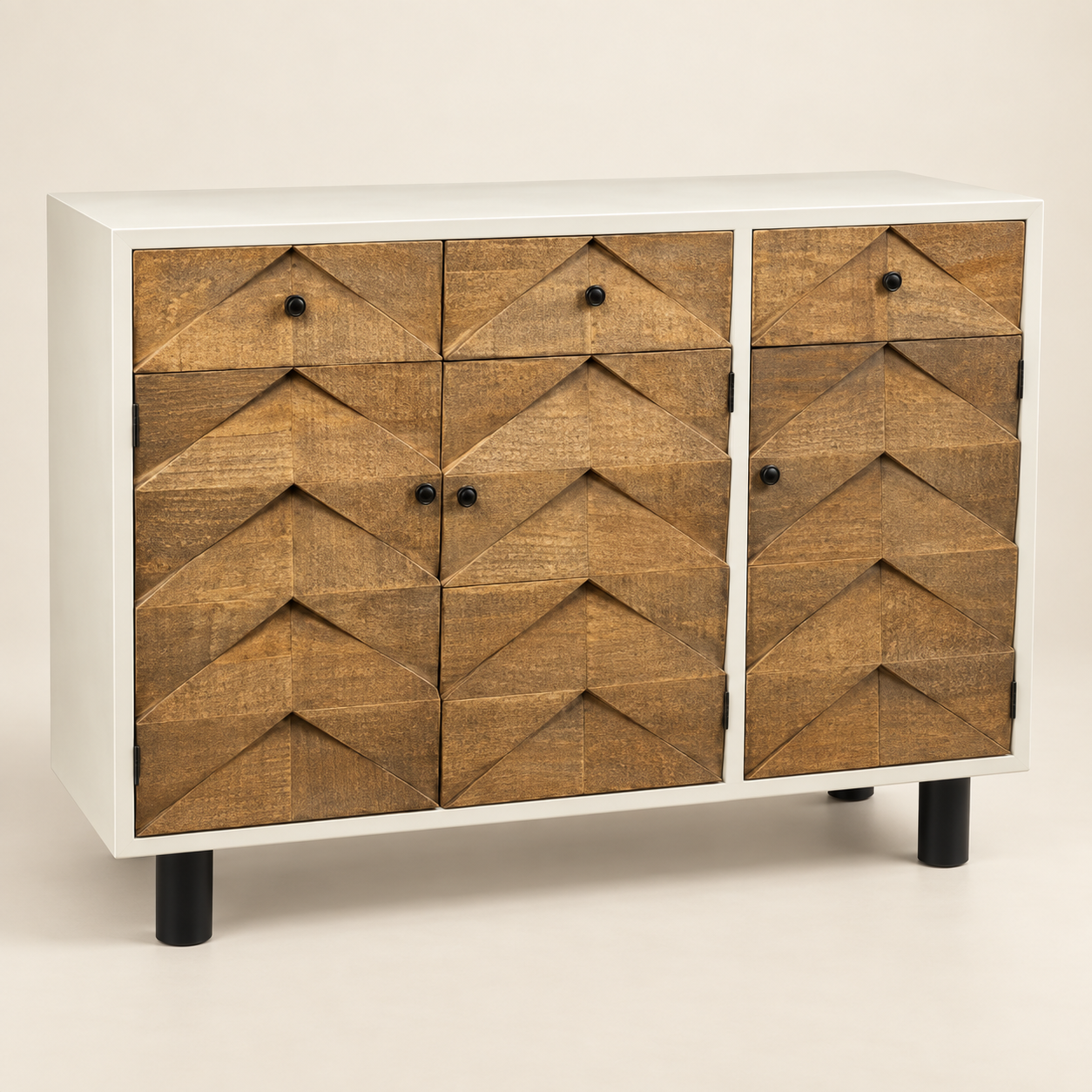 Gabinete — Buffet Écaille sobre fondo beige