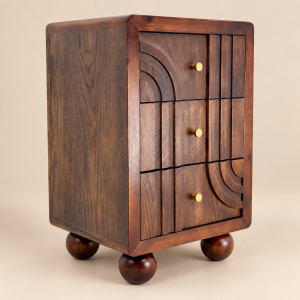 Gabinete Cabinet Marqueté sobre fondo beige