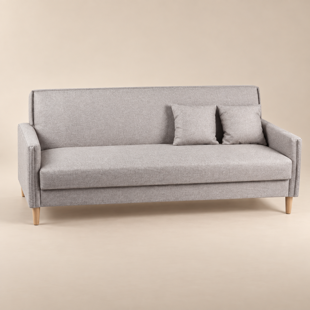 Sofá cama — Méridienne Opale sobre fondo beige