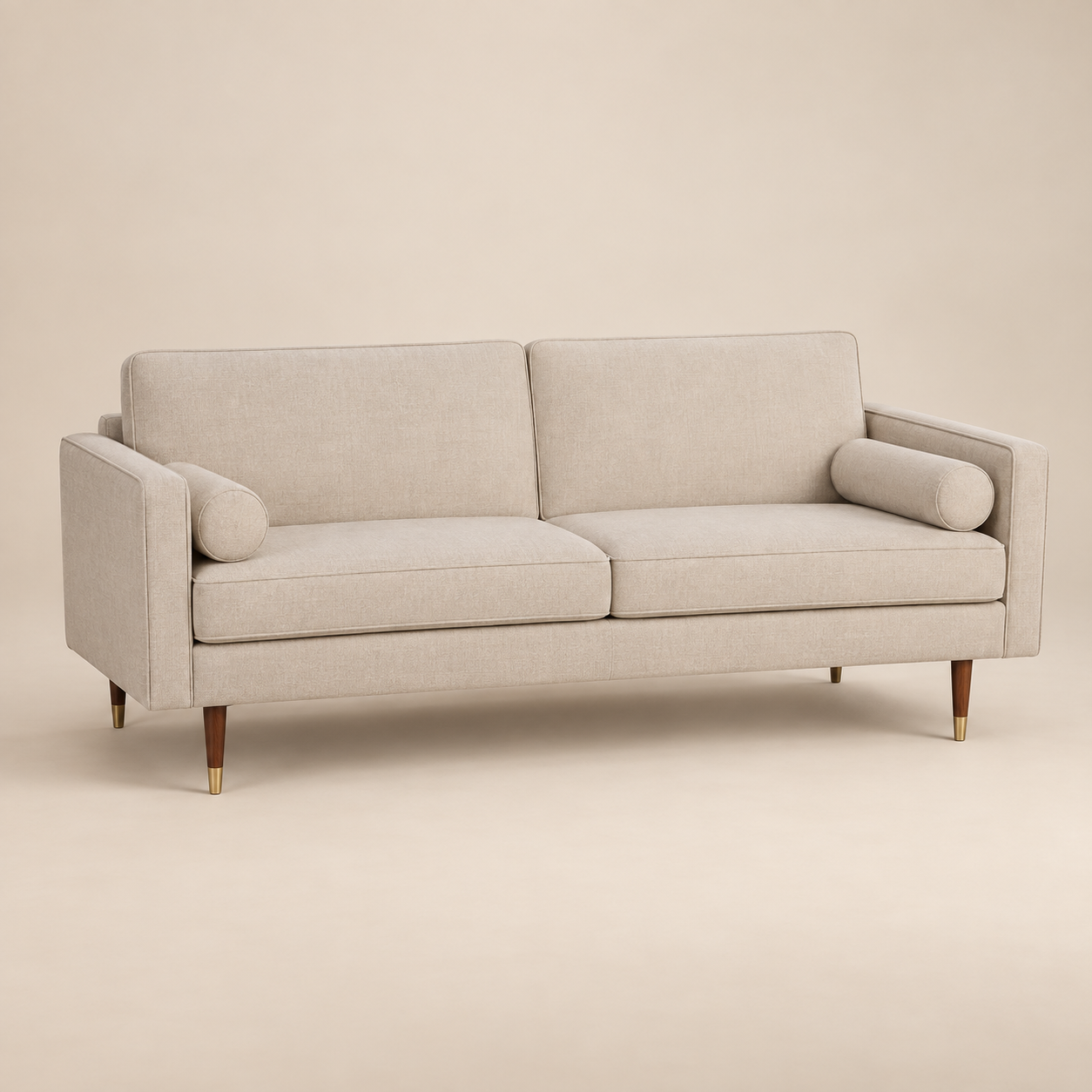 Sofá cama — Settee Tourterelle sobre fondo beige