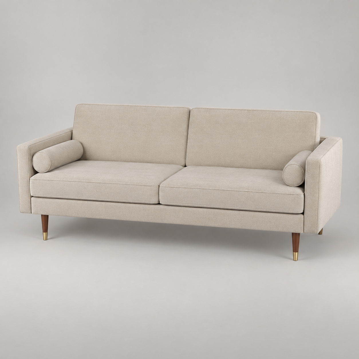 Sofá cama — Settee Tourterelle en vista alternativa sobre fondo gris