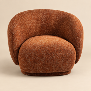 Poltrona swivel — Rotative Brique sobre fondo beige