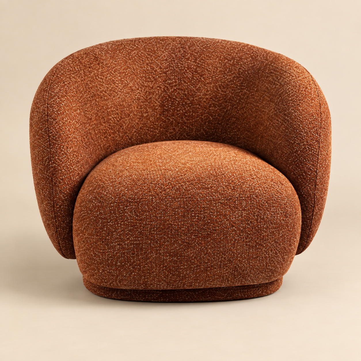 Poltrona swivel — Rotative Brique sobre fondo beige