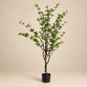Enkianthus blanco — Bouquet Neige sobre fondo beige