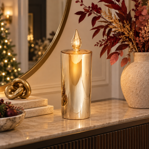 Vela navideña Oro di Natale