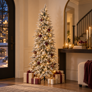 Árbol de navidad con luces Snowfall Glow
