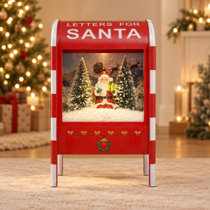 Buzón navideño con luz y música Santa's Mailbox