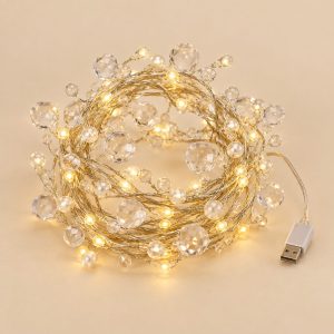 Guirnalda LED Ghirlanda di Luce sobre fondo beige