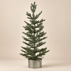 Pino en maceta Potted Pine sobre fondo beige