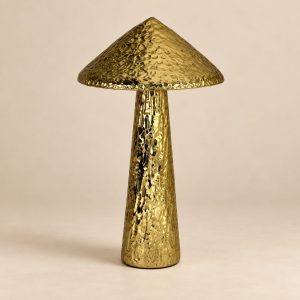 Hongo gigante Tall Toadstool sobre fondo beige