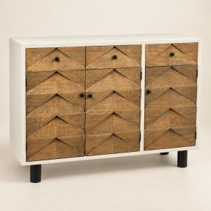 Gabinete — Buffet Écaille sobre fondo beige