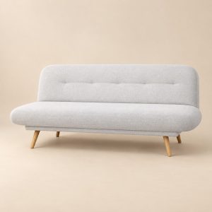 Sofá cama — Lit Cocon sobre fondo beige
