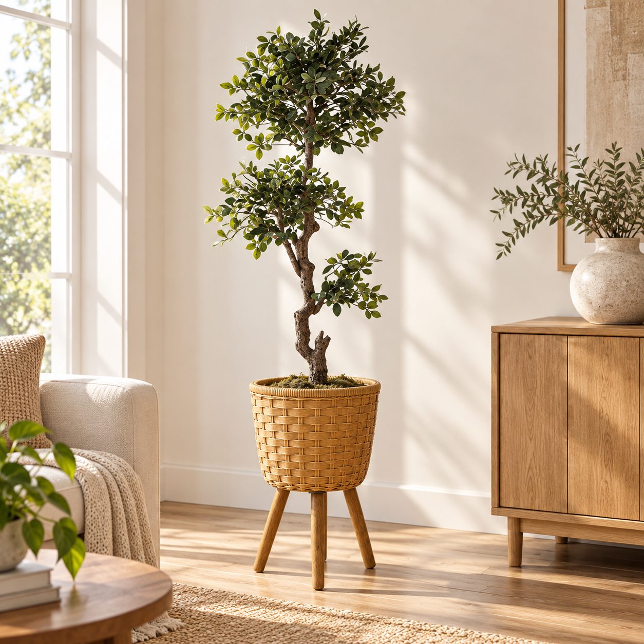 Planta pompón — Arbuste Sculpté en ambientación hiperrealista