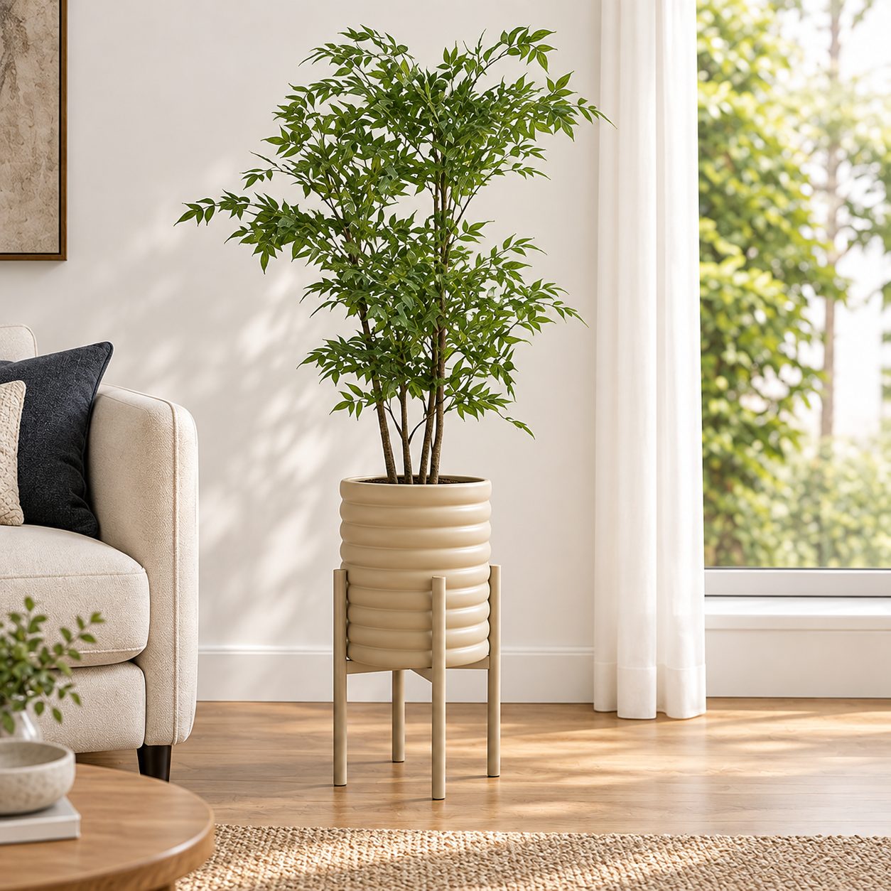 Planta pompón — Feuillage Léger en ambientación hiperrealista