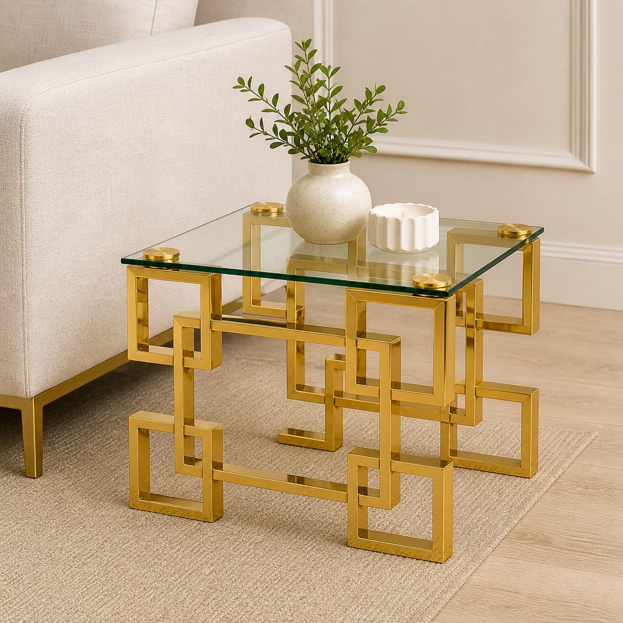 Mesa auxiliar Geo luxe