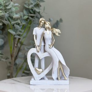Adorno de pareja con corazón
