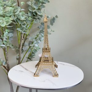 Escultura Torre Eiffel Dorada