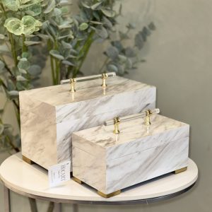 Set de cajas luxury estilo marmol