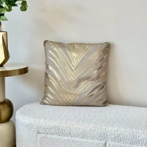 Cojín palm dorada 45x45 cm